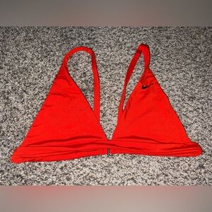 Nike Women's Vibrant Red/Orange Bikini Top